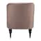 Homeroots 22" Taupe And Black And Gold Velvet And Upholstered Side Chair 556460 - alternate 6
