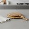 Homeroots Set of Two Natural Solid Wood Handmade Round Serve Boards With Handles 609083 - alternate 6