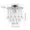 Jonathan Y Lillibet 9.88" 1-Light Traditional Transitional Iron LED Semi Flush Mount, Chrome/Clear JYL9900A - alternate 9
