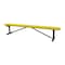 Leisure Craft Portable, Bench w/o Back, 8ft., Yellow B8XPP-YELLOW - alternate 1
