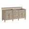 James Martin Vanities Lorelai 72" Double Vanity, Whitewashed Oak, w/ 3 CM Phantome Eclos Top 424-V72-WWO-3PHT - alternate 8