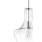 Jonathan Y Watts 10.5" 1-Light Mid-Century Modern Iron/Glass LED Pendant, Chrome/Clear JYL6400A - alternate 10