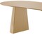 Homeroots 79" Natural Solid Wood Double Pedestal Base Oval Dining Table 721124 - alternate 5