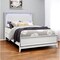 Homeroots White Faux Crystal Bling Lighted Queen Bed Frame 564728 - alternate 1