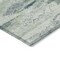 Homeroots 5' X 8' Mint Green Ivory And Denim Blue Abstract Washable Indoor Outdoor Area Rug 612534 - alternate 8