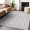 Homeroots 3' X 5' Lavender And Ivory Damask Washable Indoor Outdoor Area Rug 595163 - alternate 8