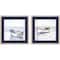Homeroots Set Of Two Reflected Horizon White Framed Print Wall Art, 2PK 416383 - alternate 1