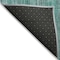 Homeroots 9' X 12' Teal Blue Aqua And Gray Striped Washable Indoor Outdoor Area Rug 577269 - alternate 6