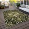 Homeroots 5' X 8' Olive Green Ivory And Brown Oriental Washable Indoor Outdoor Area Rug 600175 - alternate 8