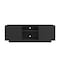 Homeroots 63in Black Ribbed Texture Wood Enclosed and Open Storage TV Stand 724161 - alternate 1