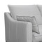 Homeroots 87" Gray Leather Sofa And Toss Pillows With Brown Legs 546408 - alternate 12