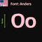 Aacc Self-Adhesive Vinyl Letter: O, Scale: 19 in. Color: Pink Font: Anders by, 8PK AACC-Anders-UO-Pink-I19x8 - alternate 1