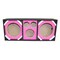Deejay Led Two 10-in Woofers plus Two Tweeters and One Horn PINK Empty Chuchera Speaker Enclosure w/Dual Port D10T2H1PINK - alternate 6