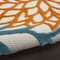 Homeroots 3' X 5' Turquoise Yellow Orange And Blue Floral Indoor Outdoor Area Rug 545039 - alternate 7