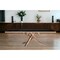 Homeroots 87" Black And Gold Glass And Stainless Steel Pedestal Base Dining Table 487365 - alternate 6
