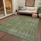 Homeroots 5' X 8' Green And Silver Medallion Washable Indoor Outdoor Area Rug 616431 - alternate 7