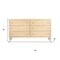 Homeroots 68" Natural Solid Wood Six Drawer Dresser 620850 - alternate 11