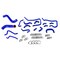 Hps Performance Silicone Radiator, Heater and Ancillary Coolant Hose Kit, Blue,  57-1813-BLUE - alternate 1