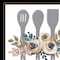 Homeroots Fall Floral Baking Utensils 2 Black Framed Print Kitchen Wall Art 407836 - alternate 5