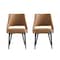 Manhattan Comfort Tremont Dining Chair in Saddle - Set of 2 2-DC104-SD - alternate 7