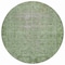 Homeroots 8' Fern Green Round Oriental Washable Indoor Outdoor Area Rug 607538 - alternate 7