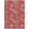 Homeroots 3' X 5' Red Gray And Silver Polka Dot Washable Indoor Outdoor Area Rug 614701 - alternate 6
