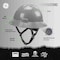 Ge Full Face Visor Kit, For Use With GH400 & GH401 Series Helmet Black GH603 - alternate 4