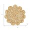 Homeroots 15" Set of Two Natural Braided Jute Scalloped Placemats 534178 - alternate 6