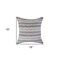 Homeroots Set of Four 18" X 18" Black Beach Chevron Cotton Zippered Pillow, 4PK 535282 - alternate 6