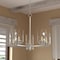 Vaxcel Park Ridge 5-Light Satin Nickel Chandelier, Clear Glass Shade, Pendant Fixture H0314 - alternate 6
