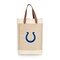 Picnic Time Family Of Brands NFL Indianapolis Colts - Pinot Jute 2 Bottle Insulated Wine Bag 539-02-187-144-2 - alternate 1