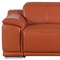 Homeroots 76in Orange and Silver Italian Leather Power Reclining Loveseat 720515 - alternate 6