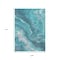 Homeroots 9' X 12' Teal Blue Gray And Ivory Abstract Washable Indoor Outdoor Area Rug 618212 - alternate 6