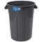 Magnum Tool Gray 44 Gallon Trash Can, Construction Grade, Heavy Duty Plastic (1 Pack) CMTC-C000-44G01 - alternate 1