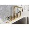 Kingston Brass Bridge Kitchen Faucet with Brass Sprayer, Polished Brass KS8282DKLBS - alternate 4