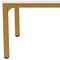 Homeroots 46" White and Gold Wood and Iron Dining Table 635741 - alternate 3