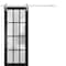 Sartodoors Sturdy Barn Door 12 lites Frosted Glass, Felicia 3312 Matte Black, 6.6FT Rail Hangers Heavy Hardwa FELICIA3312BD-S-BLK-2496 - alternate 1