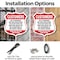 Signmission Restricted Area Shield Sign Customers Du, 6 inch X 6 inch, Plastic Sign, 2PK SHI-P-2PACK-6-458 - alternate 3
