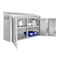 Koolmore Stainless Steel Commercial Wall Cabinet with hinged Doors 15 x 48 KM-WMC-1548-S - alternate 5