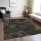 Homeroots 3' X 5' Brown And Chocolate Geometric Washable Indoor Outdoor Area Rug 588304 - alternate 8