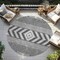 Homeroots 8' Gray Charcoal And Silver Round Southwestern Washable Indoor Outdoor Area Rug 613911 - alternate 6