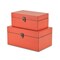 Homeroots Set of Two Coral Wooden Storage Boxes, 2PK 399680 - alternate 4