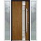 Vdomdoors Steel Door Deux 1713 Natural Oak 2 Sidelight Exterior White Windows Stainless Inserts Single Modern DEUX1713EXD-OAKW-W14+36+14 x H80-Left-hand Inswing - alternate 5