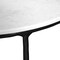 Homeroots 36" White and Black Genuine Marble and Iron Half Moon Console Table 654552 - alternate 6