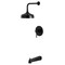 Kingston Brass Single-Handle Pressure Balanced Tub and Shower Faucet, Matte Black KB6330DL - alternate 1