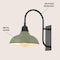 Jonathan Y Stanley 12.25" 1-Light Farmhouse Industrial Iron LED Gooseneck Arm Outdoor Sconce, Matte Olive Green JYL7614I - alternate 5