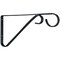National Hardware 6'' Black Steel Hanging Plant Bracket N274-514 - alternate 1