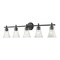 Z-Lite Belle 5-Light Vanity, 42 in W, Matte Black 7519-5V-MB - alternate 1