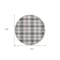 Homeroots 8' Black Ivory And Red Round Plaid Washable Indoor Outdoor Area Rug 597083 - alternate 7