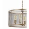 Jonathan Y Pen 4-Light 20" Iron Adjustable Industrial Mesh LED Pendant, Gold JYL6703A - alternate 9